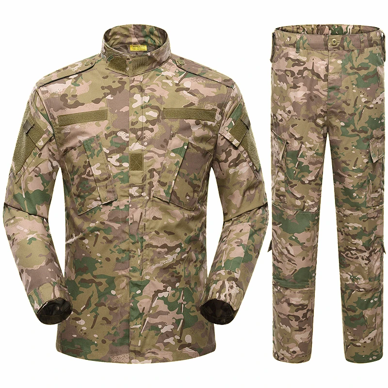 Открытый Камуфляжный костюм для мужчин спецназа полевой костюм с длинным рукавом Военная Боевая тренировочная форма - Цвет: CP