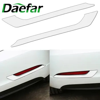 

For Tesla Model 3 2017-2019 ABS Chrome Car Rear Fog Light Cover Trim Tail Foglight Lamp Frame Sticker Styling Accessories