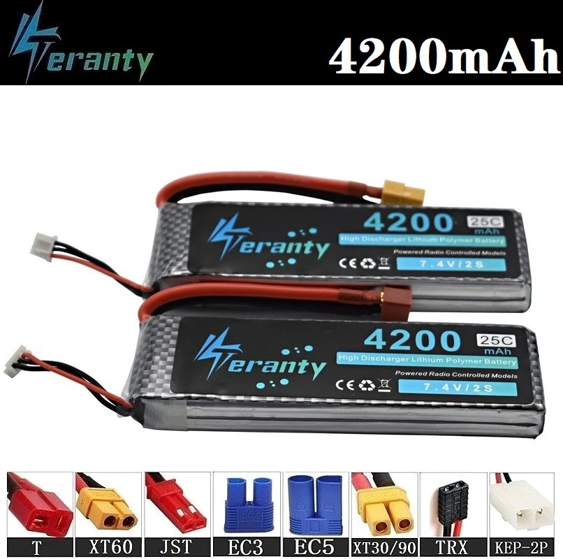 100% 4200 мАч Lipo 2s 3s 4s 3 7 v 4 11 1 14 8 Перезаряжаемые Батарея для Радиоуправляемый Дрон