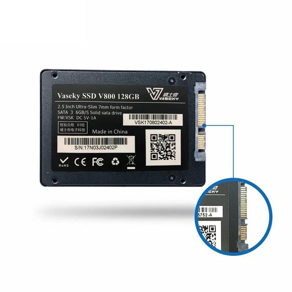 Твердотельный накопитель Vaseky SSD V800 128 GB/350 GB/480 GB твердотельный Накопитель SSD 2,5 ''SATA3 внешний жесткий диск