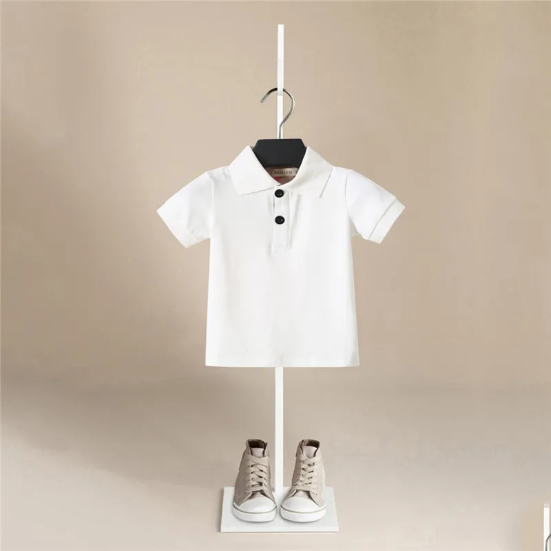2020 New Baby Boys T-shirt Clothes Kids Cotton T-Sshirt Summer Short Sleeve Solid Color Children Clothing Toddler Boy Tshirt | Детская