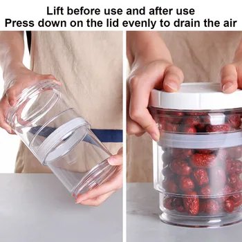 

Squeezable Bottle Travel Plastic Jar Refillable Empty Transparent Storage Container with Cover