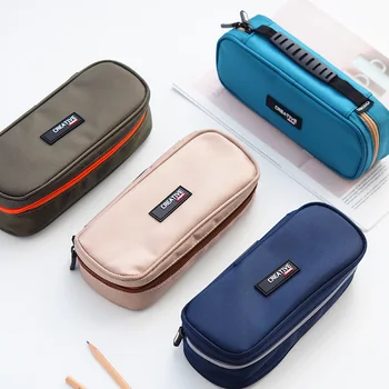 

Pencil Bag Pen Case Multi Color Large Capacity Classic Rough Enough Small Tool Canvas Pencil Case Pouch Stationary Bag