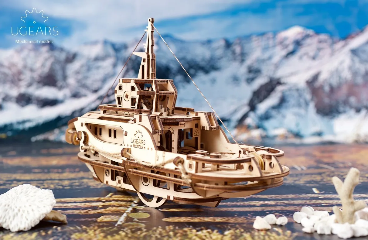 Конструктор 3D-пазл Ugears- Буксир