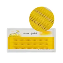 3 линии предварительно сделанные русские 0,07 C завитые 3d ресницы длинные Стволовые ресницы Мягкие Черные Накладные отдельные накладные реснички для наращивания