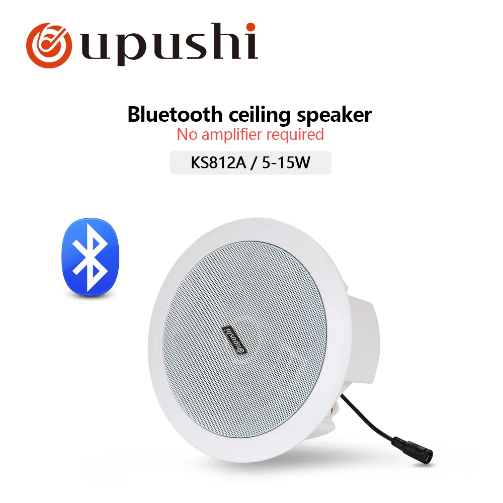 4.5" Portable bluetooth speaker 10w in ceiling speaker 8ohm audio stereo in wall mount loudspeaker for home surround system - Цвет: Bluetooth