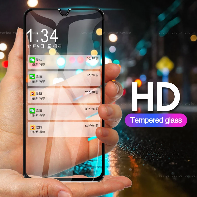Для samsung A50 стекло полное покрытие закаленное для Galaxy A40 A90 A30 M30 M20 M10 защита экрана |