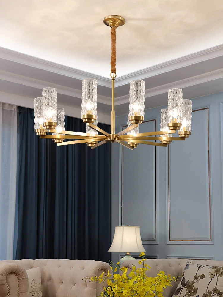 Modern Glass Gold Chandelier Lighting Nordic Chandeliers Light Fixture LED Lamp Indoor Lights 110v,220v For Living Room Bedroom