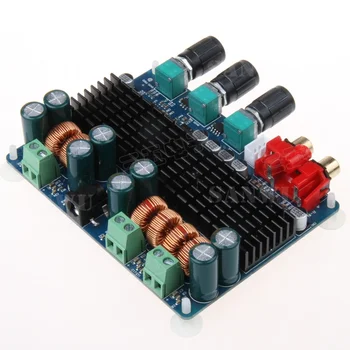 

TPA3116 2.1 channels 50w + 50w + 100w(bass) Digital power amplifier board