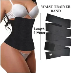 Female Wrap Waist Trainer Slimming Tummy Strap Restraint Lumbar Back Belt Stretch Corset Invisible Body Shaper Band