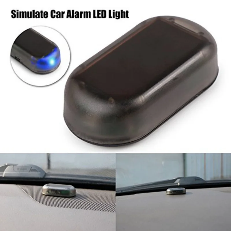 

LED Car Fake Security Light Solar Powered Simulated Dummy Alarm Wireless Warning Anti-Theft Caution Lamp Flashing Imitation