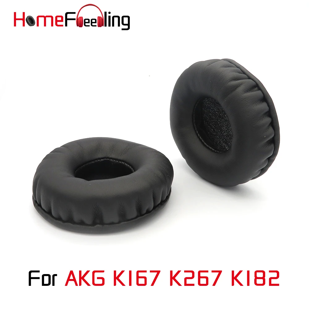 

Homefeeling Ear Pads For AKG K167 K267 K182 Earpads Round Universal Leahter Repalcement Parts Ear Cushions
