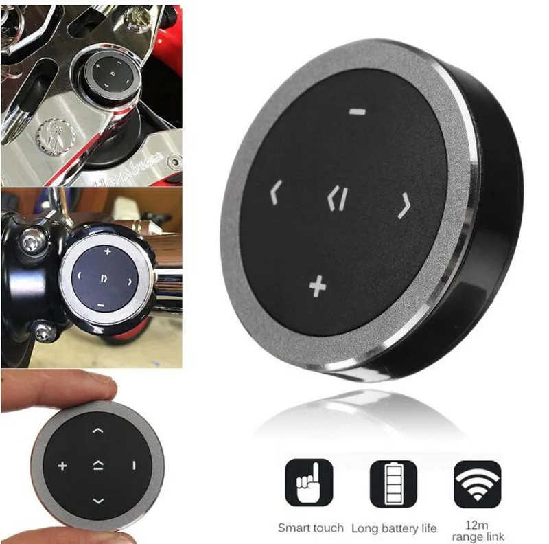 

Музыкальный плеер на руль, беспроводной Bluetooth 3,0, автомобильный мотоцикл, дистанционное управление, запуск для iOS/Android, медиа-кнопка, автомобильный Стайлинг