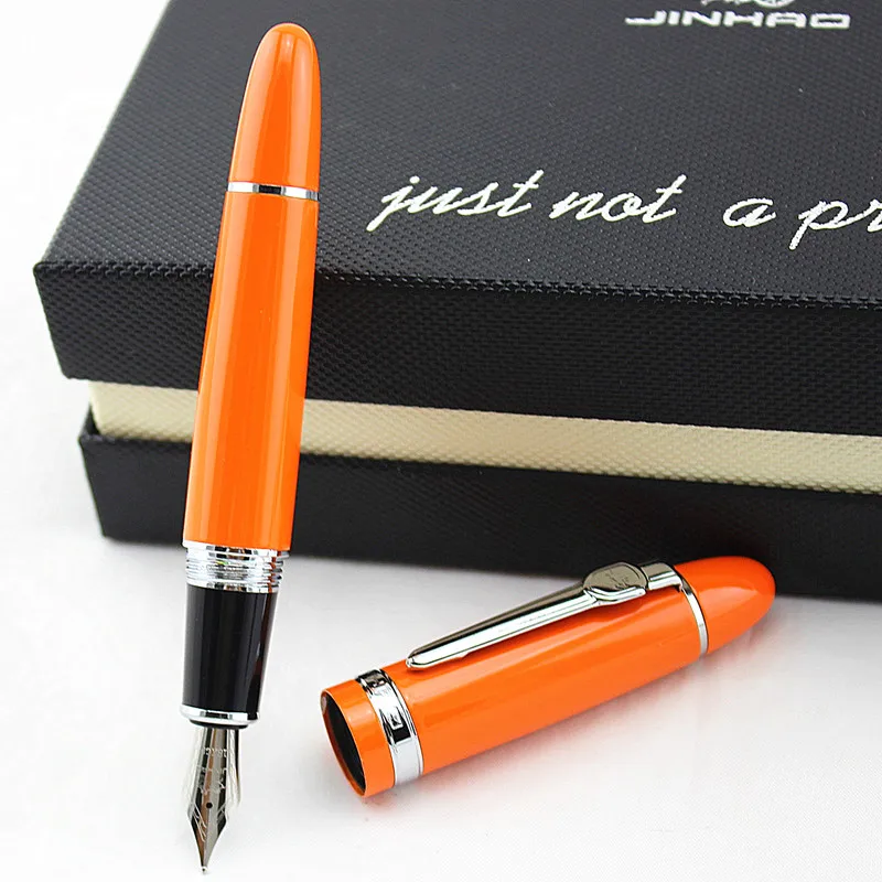 Noble JINHAO 159 авторучка полностью 19 видов цветов с подарочной ручкой мешочек толстая