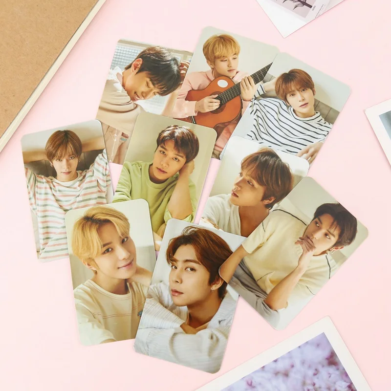 

Hot Sale KPOP NCT 127 New Summer Suit Self Made Autograph Photocard Paper Cards Poster 9 Pcs/Set