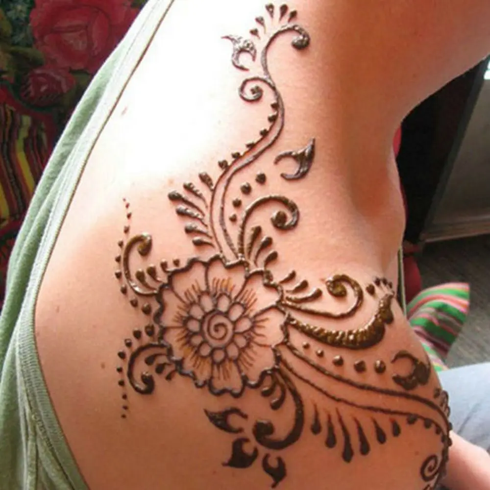 Henna Cones 1 Pcs Henna Tattoo Paste Black Brown Red White Henna Cones Indian For Temporary Tattoo Sticker Body Paint Art Cream Cone