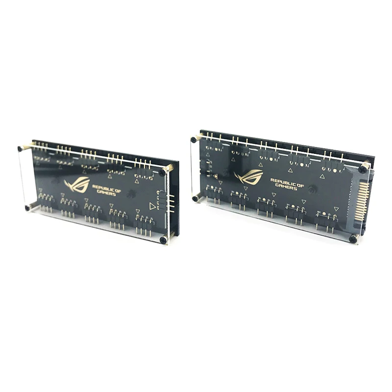 RGB концентратор интерфейс 12V 4 PIN 5V 3 Pin разветвитель концентратор для питания порт SATA ASUS AURA кабель синхронизации вентилятор для материнской платы