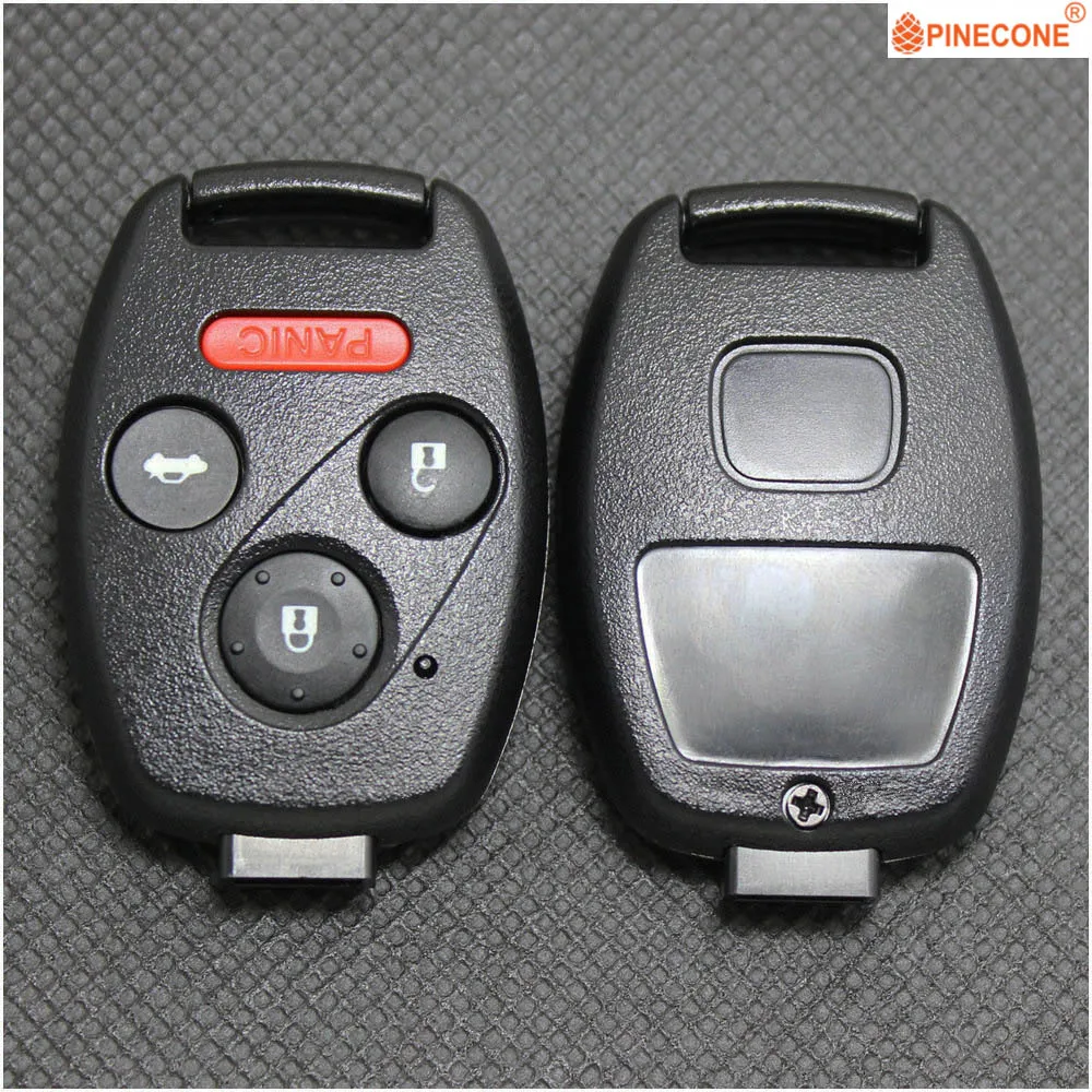 PINECONE для Honda Accord Civic Crv CR-V Odyssey Pilot Автомобильный ключ чехол 3+ 1 кнопки не режущее лезвие Замена дистанционного ключа автомобиля оболочки Pad B