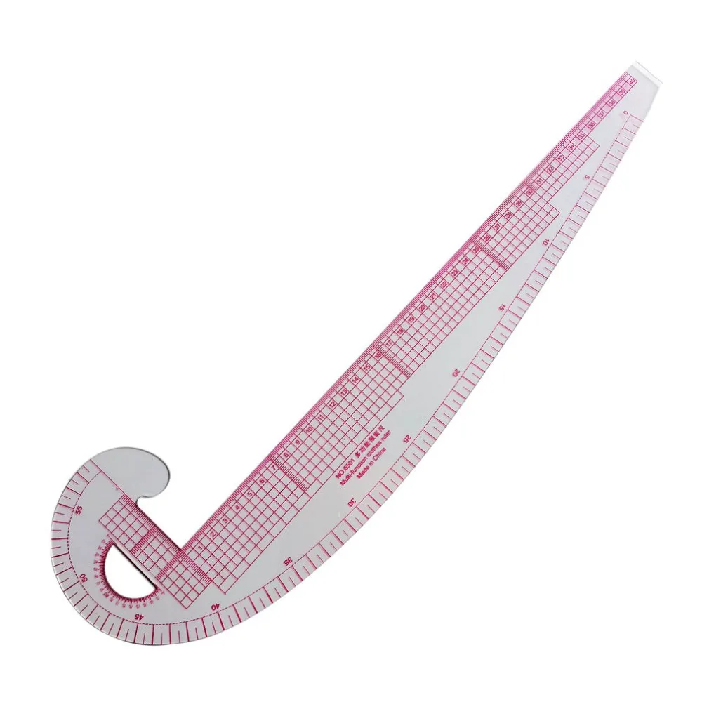 Multifunction 6501 Plastic French Curve Sewing Ruler Measure Tailor Ruler Making Clothing 360 Degree Bend Ruler Tools 