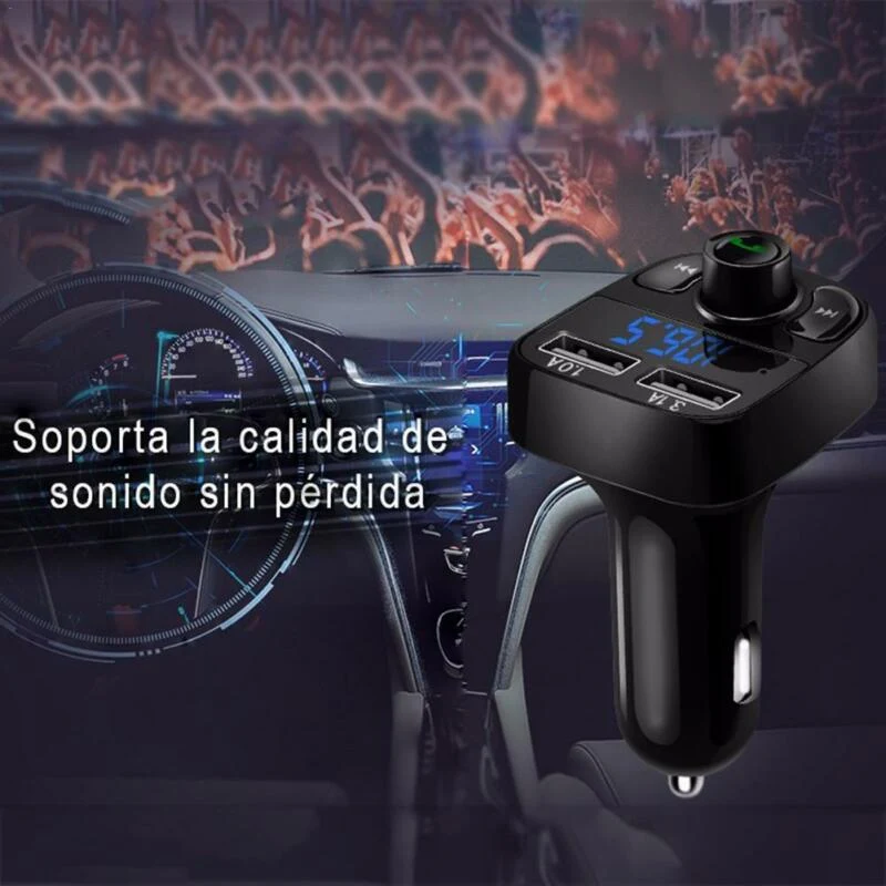 Bluetooth fm-передатчик беспроводной радио адаптер MP3-плеер двойной зарядное устройство USB Новый Bluetooth fm-передатчик