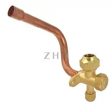 13 мм Диаметр штуцер с гайкой 4 мм шестигранный впускной клапан кондиционера