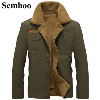 

Winter Fleece Men's Uniform Plus Velvet Jacket Lapel Fur Outdoor Hiking Hiking Warm Windproof Jacket M---5XL