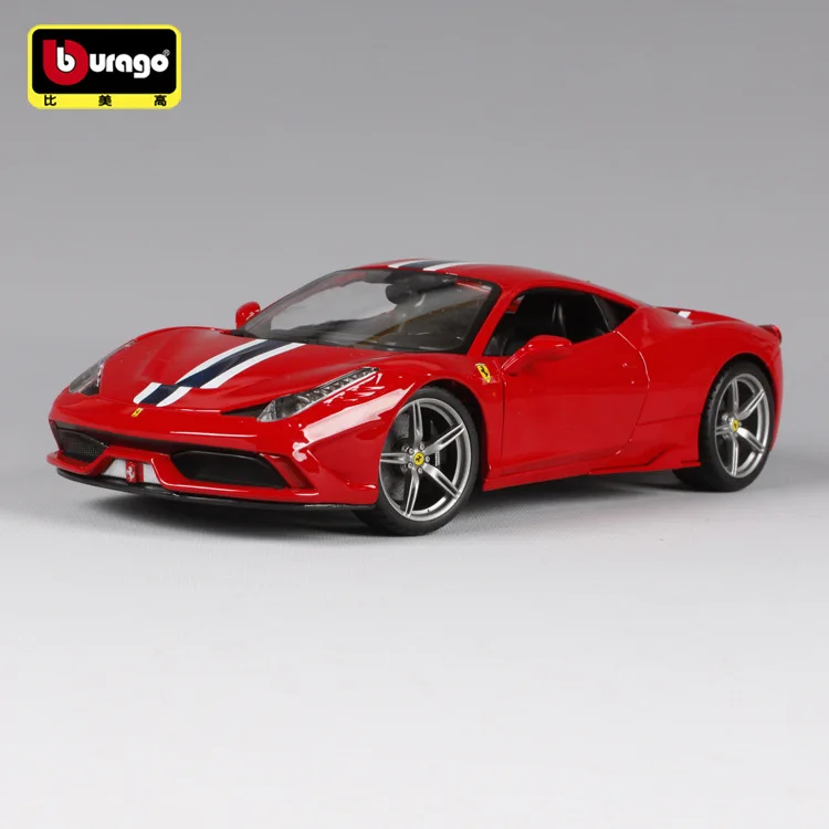 Bburago 1:18 литая металлическая модель спортивного автомобиля игрушка для Ferrariedal 458 с