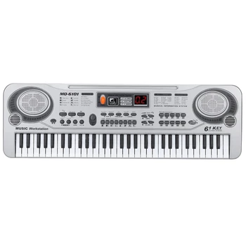 

61-Key Keyboard Piano Piano Led Instrument Keyboard 21-Inch Music Education Double-Row Electronic Piano Children Beginner Electr