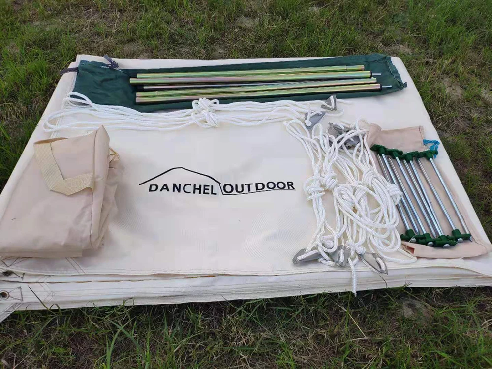 DANCHEL OUTDOOR Переносной водонепроницаемый тент брезентовый солнцезащитный для