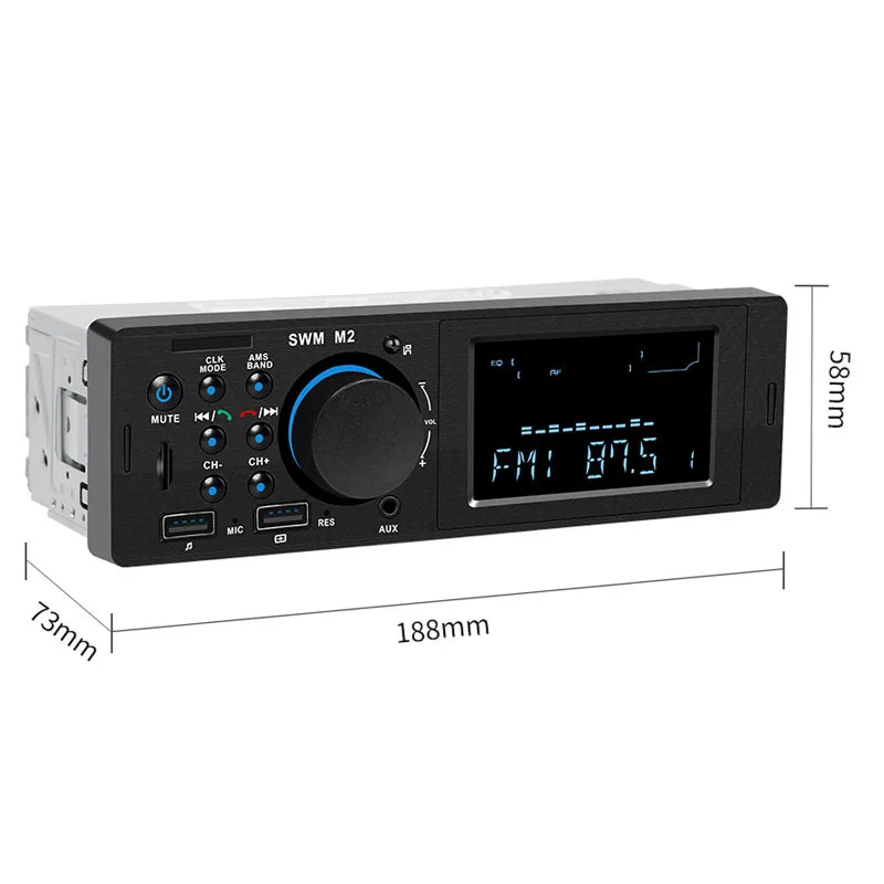 Автомобильный Bluetooth MP3 плеер карта U Disk FM радио автомобильное аудио управление