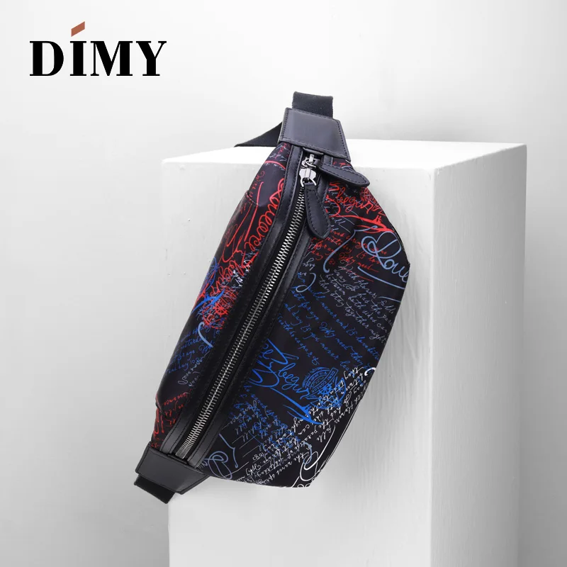 DIMY men's new wave wild canvas multi-function compact light chest bag pocket