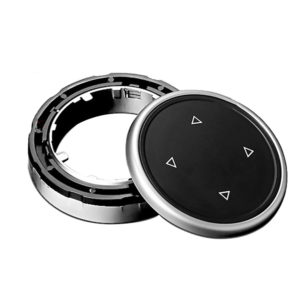 cheap Replacement for F10 F20 F30 Black Car Big Multi Media Knob Cover Trim Button Durable ABS Interior Decoration