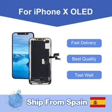 Elekworld – ensemble écran tactile LCD OLED 3D de remplacement, pour iphone X, livraison depuis l'espagne