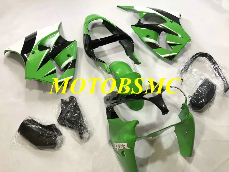 Комплект обтекателей под давлением для KAWASAKI Ninja ZX6R 00 01 02 ZX 6R 2000 2001 2002 ABS зеленый