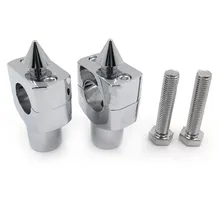 Универсальный шип " 25 мм руль Riser зажим для Harley Honda Yamaha Kawasaki Suzuki BMW Touring Мотоцикл