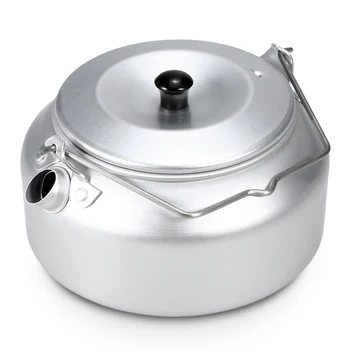 

0.8L Portable Ultralight Aluminum Camping Water Kettle Outdoor Coffee Pot Teapot for Home Hiking and Picnic camp pot