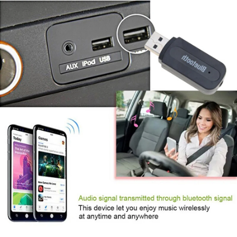 3,5 мм разъем Bluetooth AUX мини аудио приемник для сиденья ibiza 6j audi a1 citroen c3 hyundai veloster Mini cooper r56 volvo s80