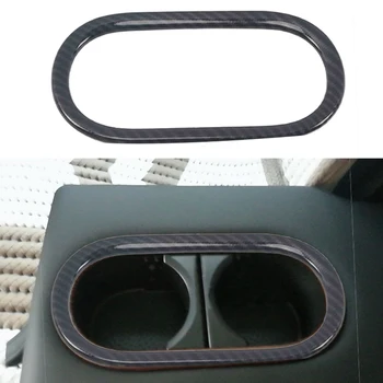 

Lsrtw2017 for Volkswagen Vw T-roc Car Rear Armrest Cup Frame Trims Interior Accessories 2018 2019 2020 Carbon Fiber