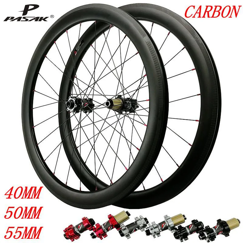 700C углерода дисковый тормоз дорожный велосипед колеса довод бескамерные 40/50/55 мм колеса велосипеда через axle15/12 мм 9mmQR подшипник рисовать 24 отверстие