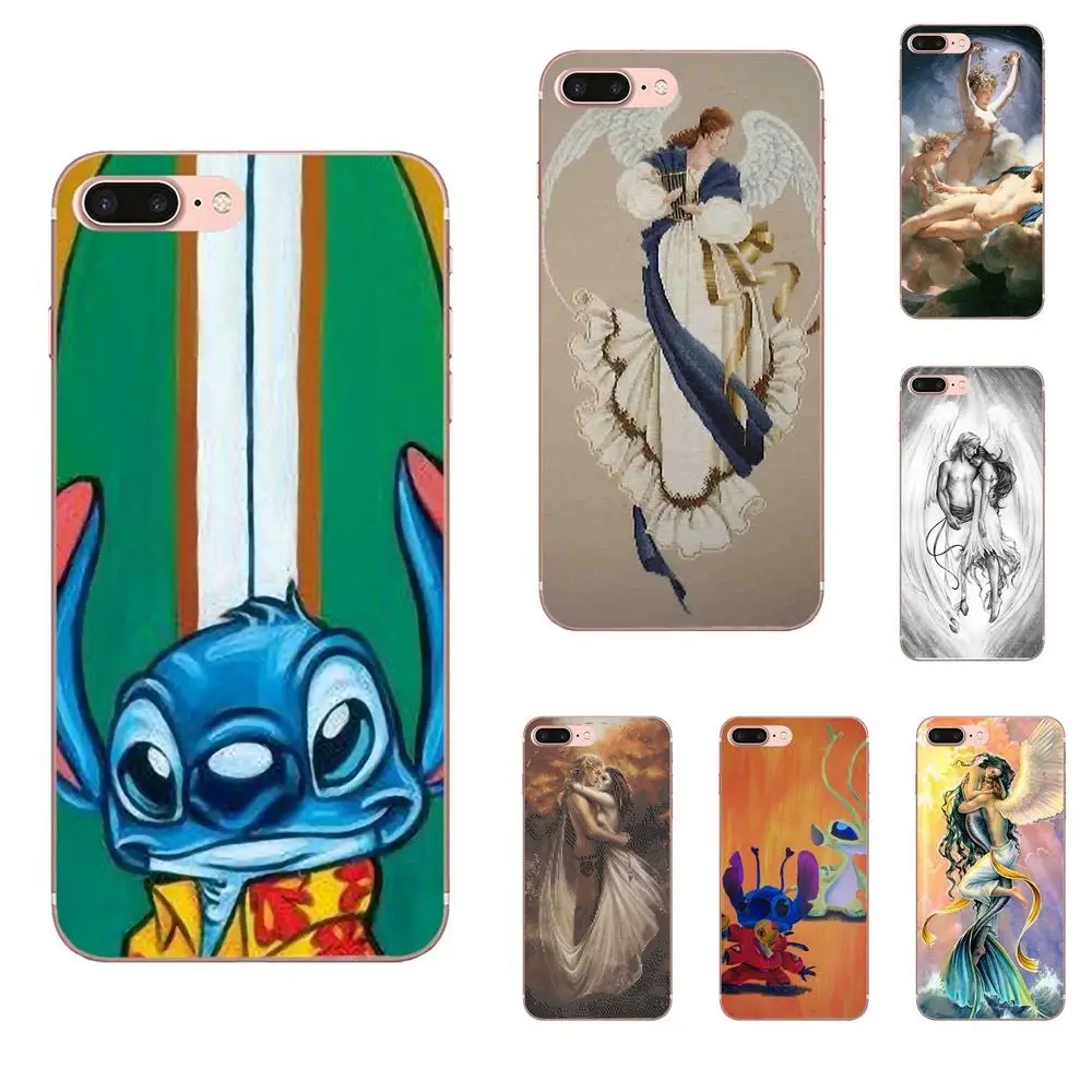 Стежка и ангел Lover для Galaxy J1 J2 J3 J330 J4 J5 J6 J7 J730 J8 2015 2016 2017 2018 mini Pro Мягкий ТПУ