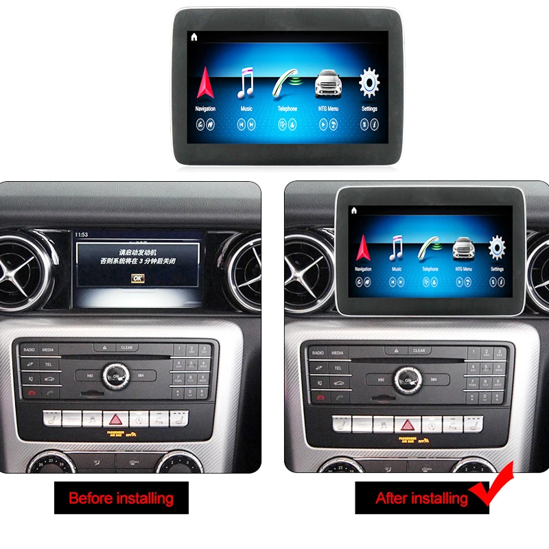 Автомобильный мультимедийный GPS-радиоприемник для Mercedes Benz SL 350 500 550 400 63 65 MT R231 NTG 450
