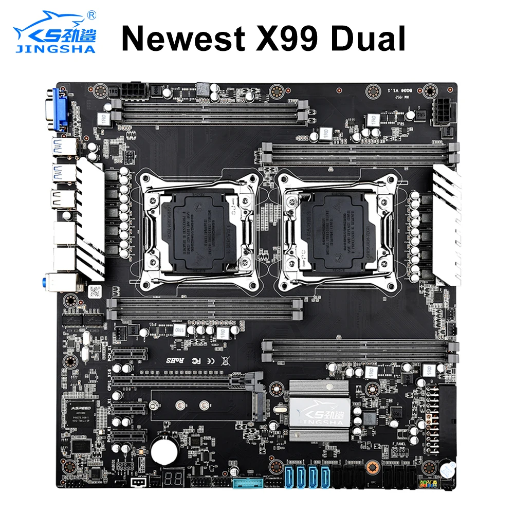 #Special Offers JINGSHA X99 Dual CPU Motherboard LGA 2011V3 V4 Dual Gigabit Ethernet VGA USB3.0 10* SATA3.0 NVMe M.2 8 *DDR4 DIMM Up to 256GB #Special Offers JINGSHA X99 Dual CPU Motherboard LGA 2011V3 V4 Dual Gigabit Ethernet VGA USB3.0 10* SATA3.0 NVMe M.2 8 *DDR4 DIMM Up to 256GB