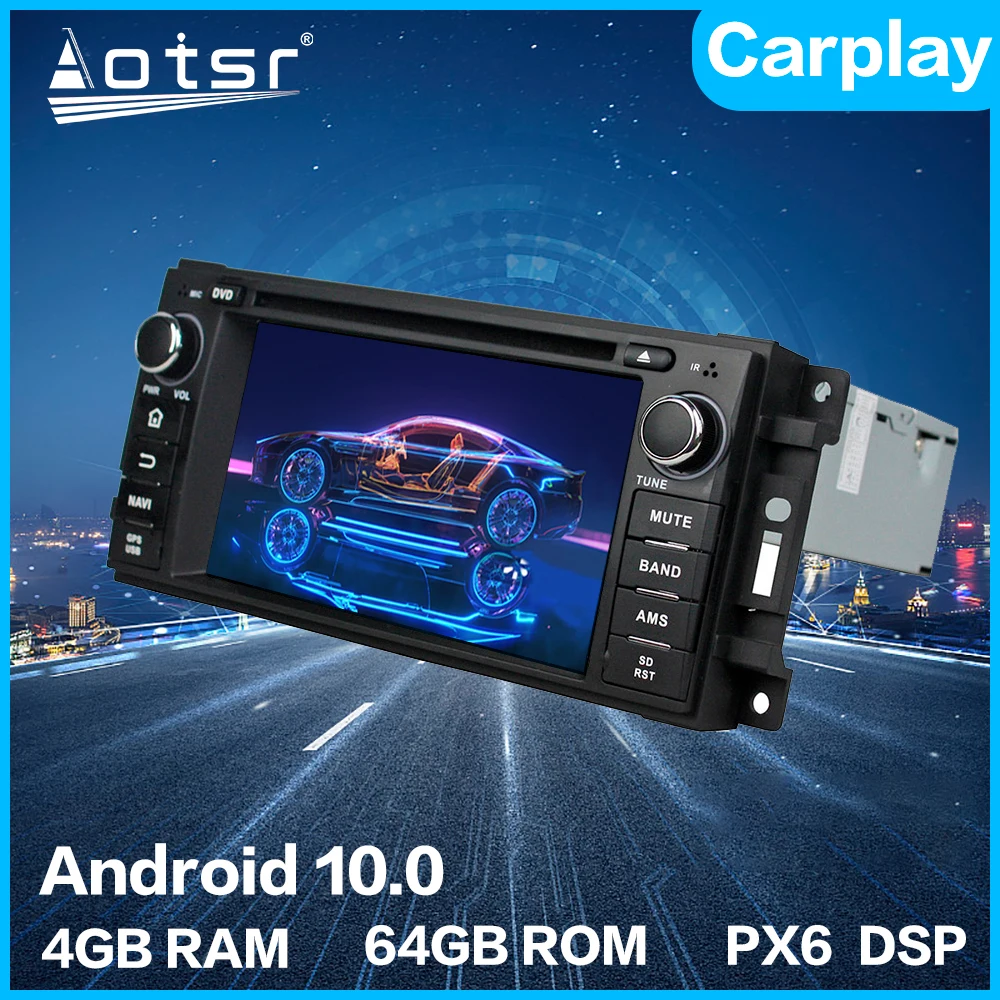 Android мультимедиа для Jeep Sebring 300C компас 4G + 64GB Автомобильный плеер радио GPS