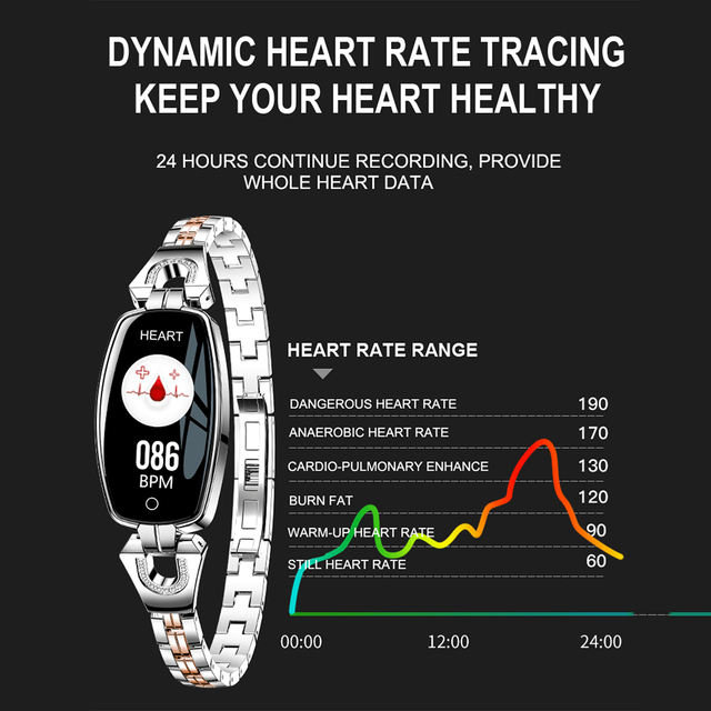LEMFO H8 Smart Watch women IP67 Waterproof Heart Rate Monitor Smartwatch Women For Android IOS Apple Watch Wristband