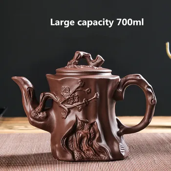 

Large Capacity Purple Sand Pot Teaware Handmade Ball Filter Bubble Teapot Ceramic Household Chinese Tea Set Hot Sale Teacup Set