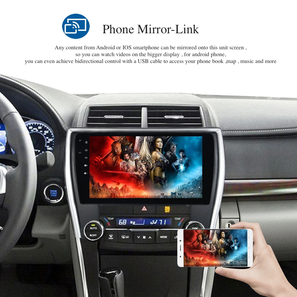 Top Car Radio 2 Din GPS Navi for Toyota Camry V55 US Version android 9.0 2015 2016 2017 2018 PX6 DSP IPS HDMI 4Gb+64Gb WIFI USB 2 Top Car Radio 2 Din GPS Navi for Toyota Camry V55 US Version android 9.0 2015 2016 2017 2018 PX6 DSP IPS HDMI 4Gb+64Gb WIFI USB 2