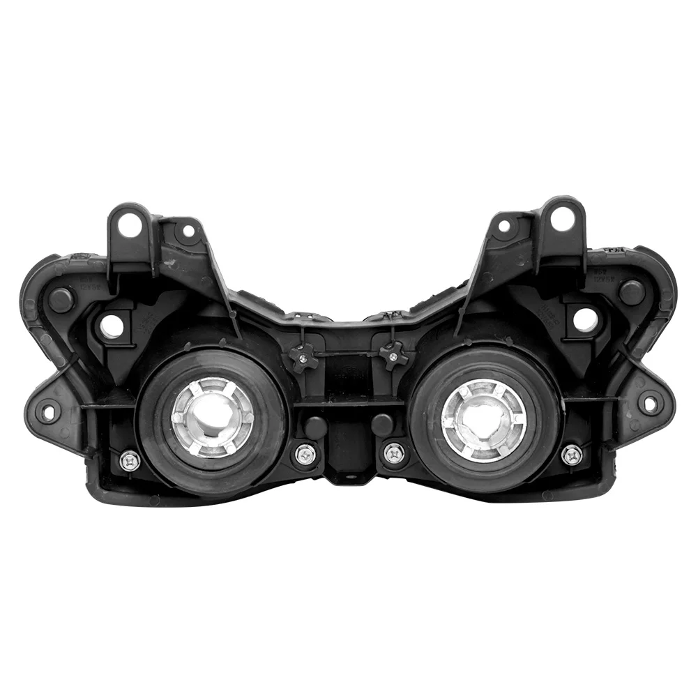 Motorcycle Front Headlight for Kawasaki Ninja ZX6R ZX-6R 2009 2010 2011 2012, Lighting Headlamp Lights Parts, Black Color