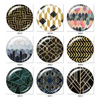 

tiger animal textures Golden pattern 12mm/18mm/20mm/25mm Round photo glass cabochon demo flat back Making findings TL6353