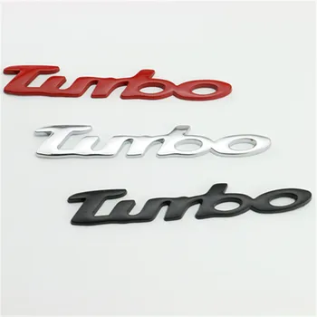 

Car 3D Metal sticker Metal TURBO Emblem Body Rear Tailgate Badge Decal for PORSCHE Cayenne macan Sport car styling