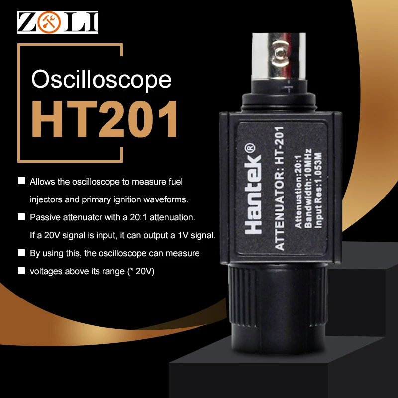 

Hantek HT201 20:1 300V Max For Pico Signal Attenuator 10MHz Bandwidth Oscilloscope Accessories hantek HT201 Oscilloscopio